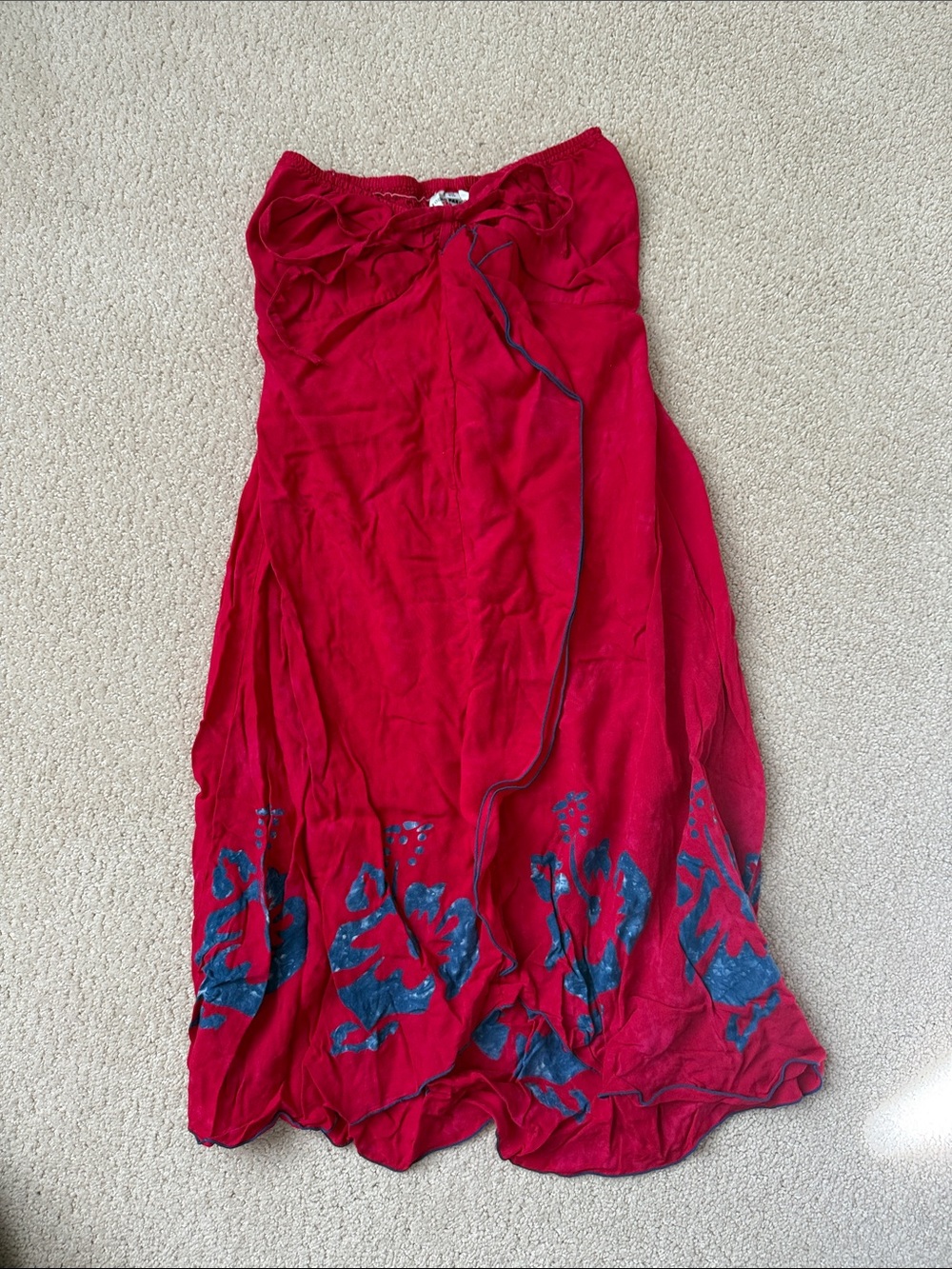 Vintage floral swim coverup